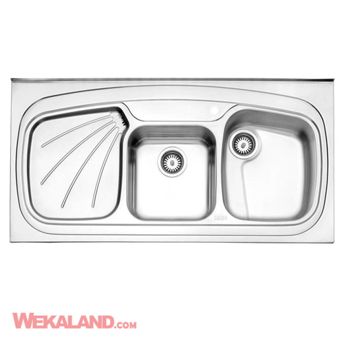تصویر سینک ظرفشویی استیل البرز مدل 614 روکار