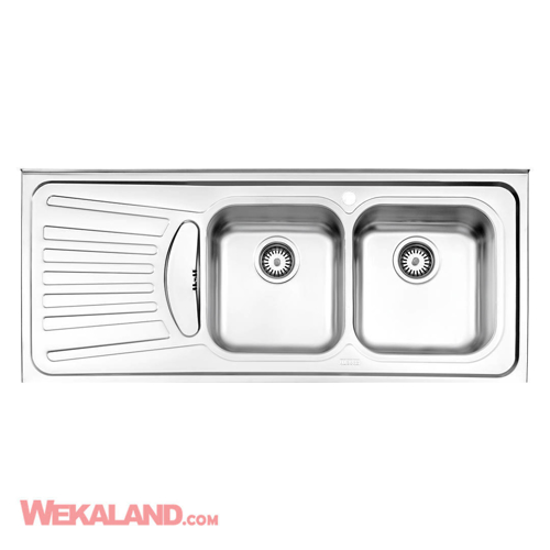 تصویر سینک ظرفشویی استیل البرز مدل 725 روکار(عرض50)