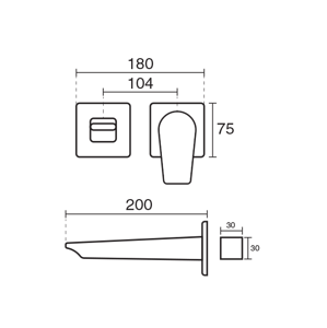 تصویر شیر روشویی توکار کی دبلیو سی مدل ورونا تیپ 2