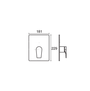 تصویر شیر حمام توکار کی دبلیو سی مدل ورونا تیپ 1