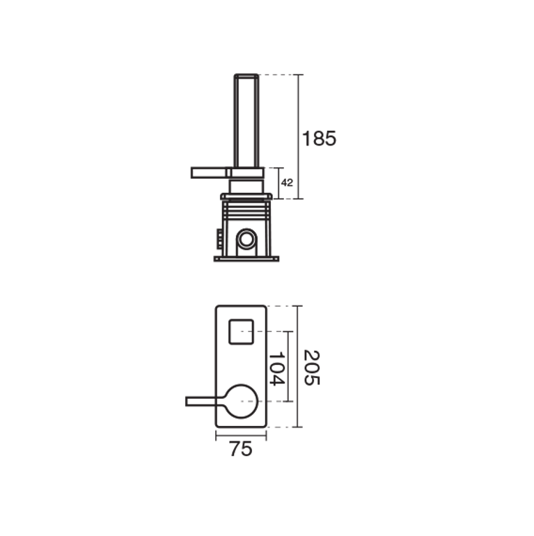 تصویر شیر روشویی توکار کی دبلیو سی مدل آوا تیپ 1