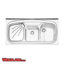 تصویر سینک ظرفشویی پرنیان استیل مدل PS1107 روکار