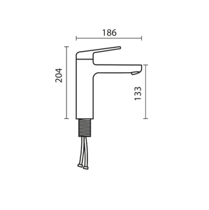 تصویر شیر روشویی کی دبلیو سی مدل دومو 2
