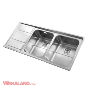 تصویر  سینک ظرفشویی استیل البرز مدل 765 توکار