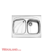 تصویر  سینک ظرفشویی استیل البرز مدل 618 روکار