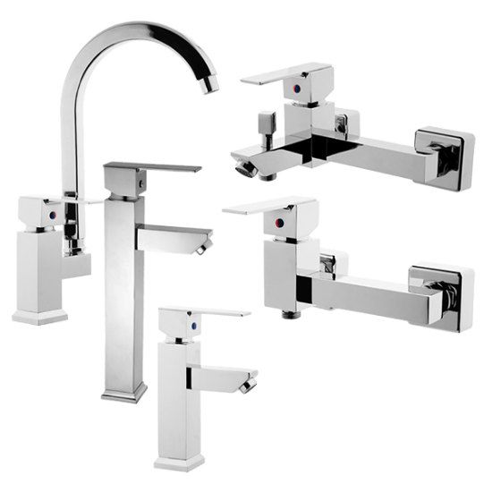 تصویر  ست شیرآلات البرز روز مدل فلت