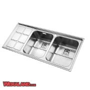 تصویر  سینک ظرفشویی استیل البرز مدل 761 توکار