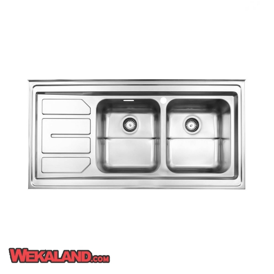 تصویر  سینک ظرفشویی استیل البرز مدل 763 روکار