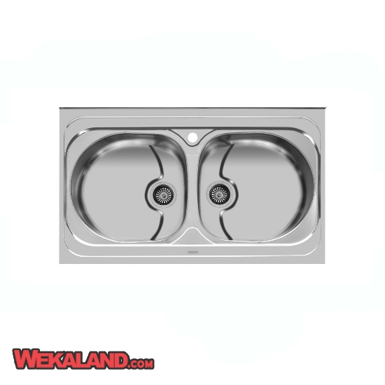 تصویر  سینک ظرفشویی اخوان مدل 116 روکار