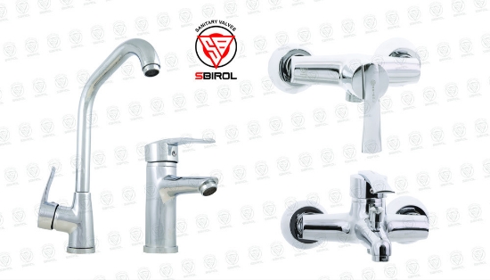 تصویر  ست شیرآلات کالچرو مدل باران کروم