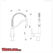 تصویر  شیر ظرفشویی راسان مدل باران