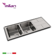 تصویر  سینک ظرفشویی میلان مدل 5010 توکار