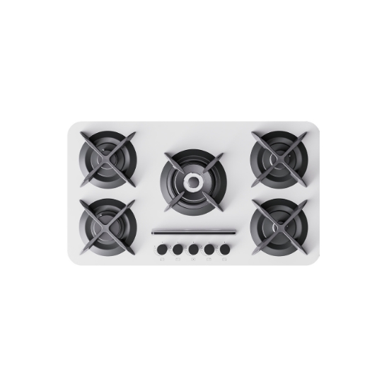 تصویر  اجاق گاز صفحه ای کن مدل اپل سفید