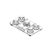 تصویر  اجاق گاز صفحه ای کن مدل نووا