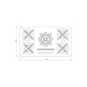 تصویر  اجاق گاز  صفحه ای کن مدل  IG503