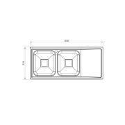 تصویر  سینک ظرفشویی کن مدل 8142 توکار