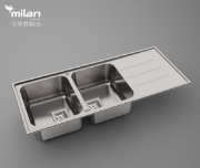 تصویر  سینک ظرفشویی میلان مدل 5014 توکار