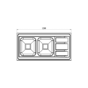 تصویر  سینک ظرفشویی کن مدل 9112 روکار