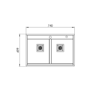 تصویر  سینک ظرفشویی کن مدل BCN302 