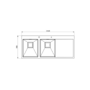 تصویر  سینک ظرفشویی کن مدل BCN202 توکار