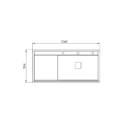 تصویر  سینک ظرفشویی کن مدل BCN305 توکار