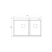 تصویر  سینک ظرفشویی کن مدل BCN303 توکار