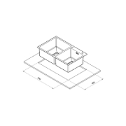 تصویر  سینک ظرفشویی کن مدل BCN204 توکار