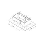 تصویر  سینک ظرفشویی کن مدل BCN302_90 توکار