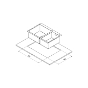 تصویر  سینک ظرفشویی کن مدل BCN303 توکار
