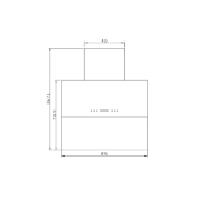 تصویر  هود مورب استیل البرز مدل SA404