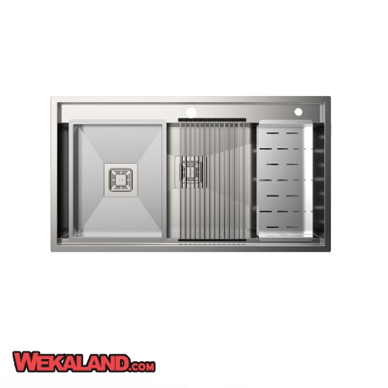 تصویر  سینک ظرفشویی استیل البرز مدل 955 توکار