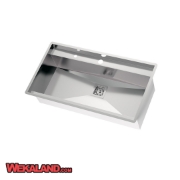 تصویر  سینک ظرفشویی استیل البرز مدل 955 توکار