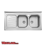 تصویر  سینک ظرفشویی استیل البرز مدل 300 روکار