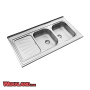 تصویر  سینک ظرفشویی استیل البرز مدل 300 روکار