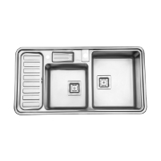 تصویر  سینک ظرفشویی استیل البرز مدل 852 توکار