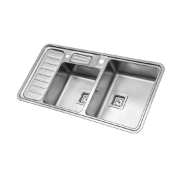 تصویر  سینک ظرفشویی استیل البرز مدل 852 توکار