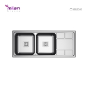 تصویر  سینک ظرفشویی میلان مدل 5010 توکار