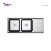تصویر  سینک ظرفشویی میلان مدل 5012 توکار