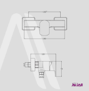 تصویر  شیر توالت البرز روز مدل ویزارد طلایی
