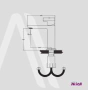 تصویر  شیر روشویی البرز روز مدل ویزارد طلایی