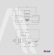 تصویر  شیر حمام البرز روز مدل ویزارد طلامات