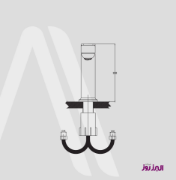 تصویر  شیر روشویی البرز روز مدل ویزارد استیل مات