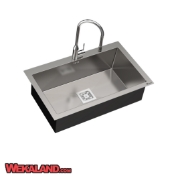 تصویر  سینک ظرفشویی بیمکث مدل 724 توکار