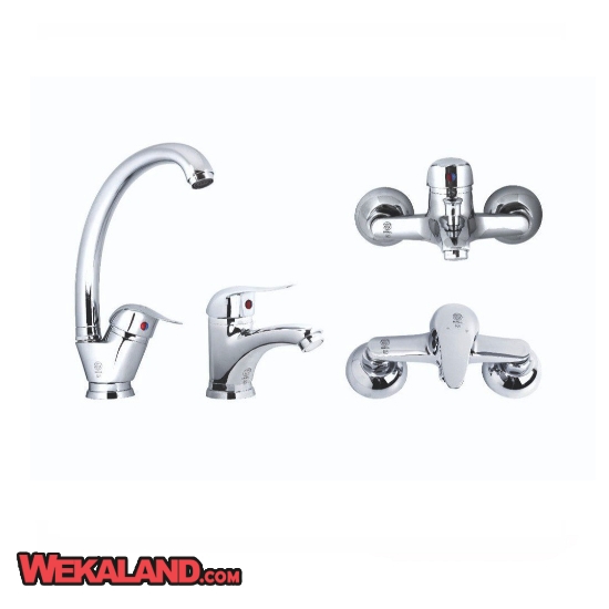 تصویر  ست شیرآلات کالچرو مدل درسا کروم
