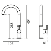 تصویر  شیر ظرفشویی کی دبلیو سی مدل زئوس تاپ لاین