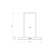 تصویر  هود فلت کن مدل 1420 مشکی