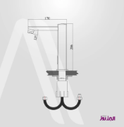 تصویر  شیر روشویی چشمی البرز روز مدل ویسنتا