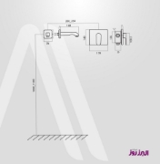 تصویر  شیر روشویی توکار البرز روز مدل ونتو