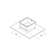 تصویر  سینک ظرفشویی کن مدل A40*40