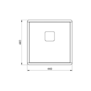 تصویر  سینک ظرفشویی کن مدل A40*40